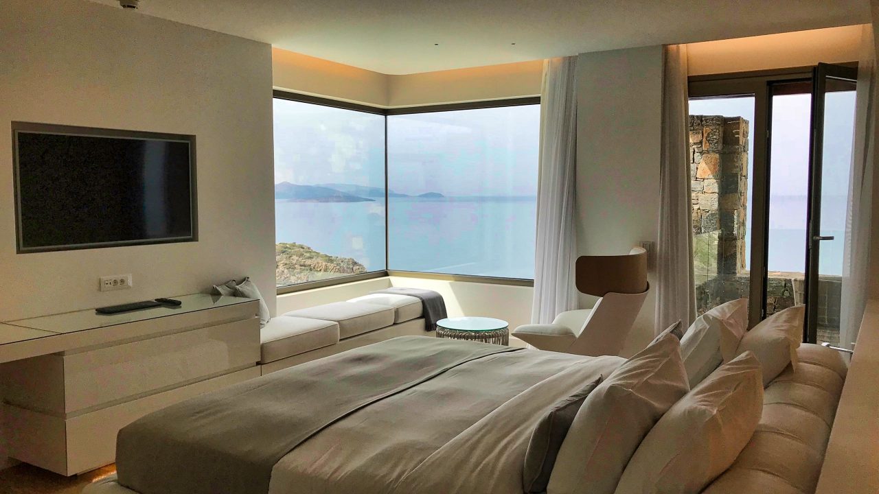 Hotel Daios Cove Kreta Luxus-Villa Schlafzimmer