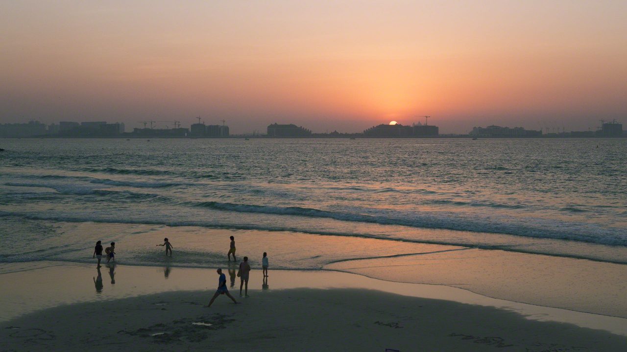Romantische Stimmung am Beach des Madinat Jumeirah Resorts