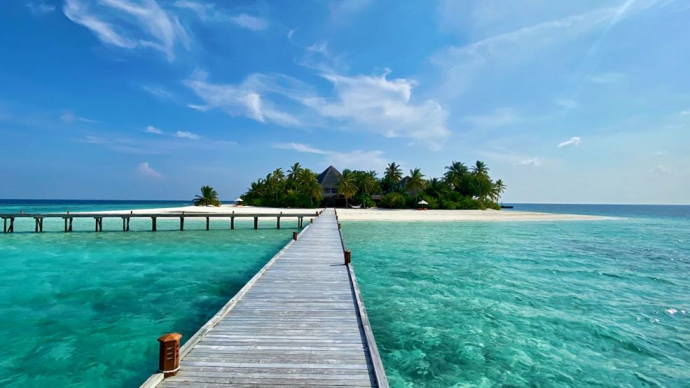 Malediven Mirihi Island Resort Insel Panorama