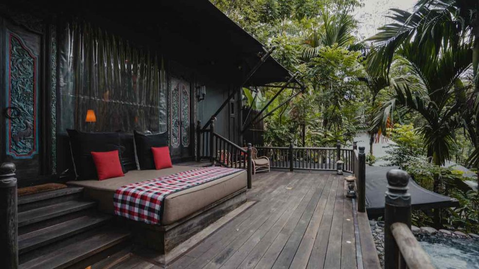 Capella Ubud Bali Glamping Luxushotel_Terrace Tent_Villa mit Pool