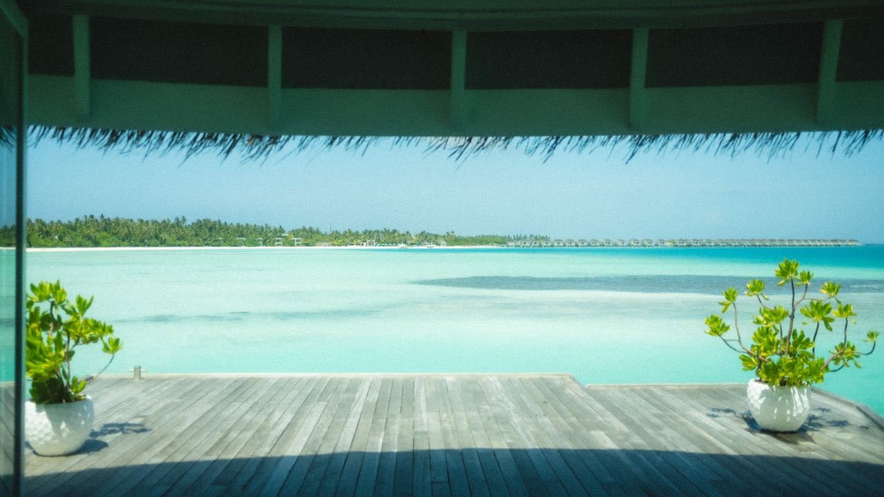 Kandima Maldives Resort Malediven Reisetipps Blick auf Wasservillen