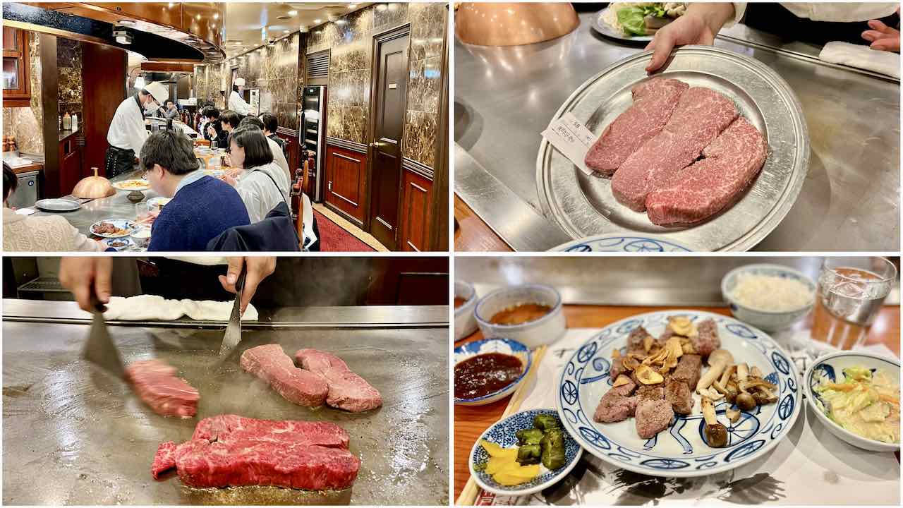Osaka Japan Reisetipps und Restaurants Kobe Stadt Wagyu Fleisch im Restaurant