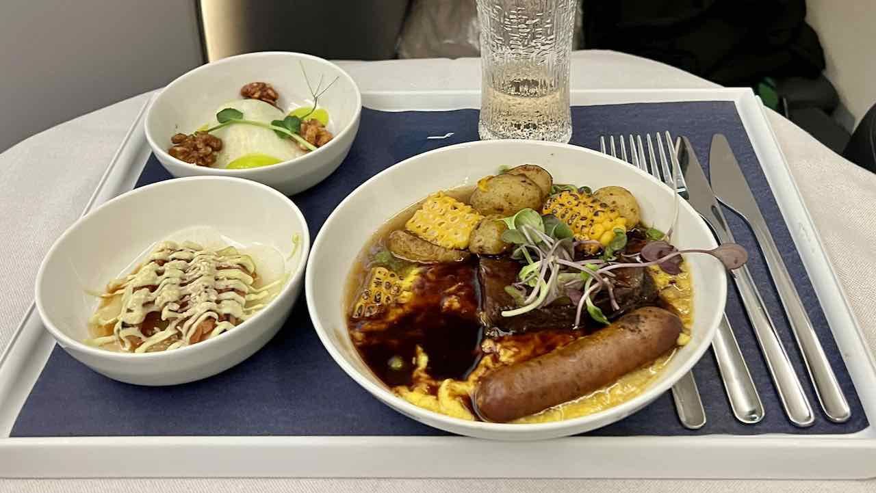 Osaka Japan Reisetipps Finnair Essen in der Business Class