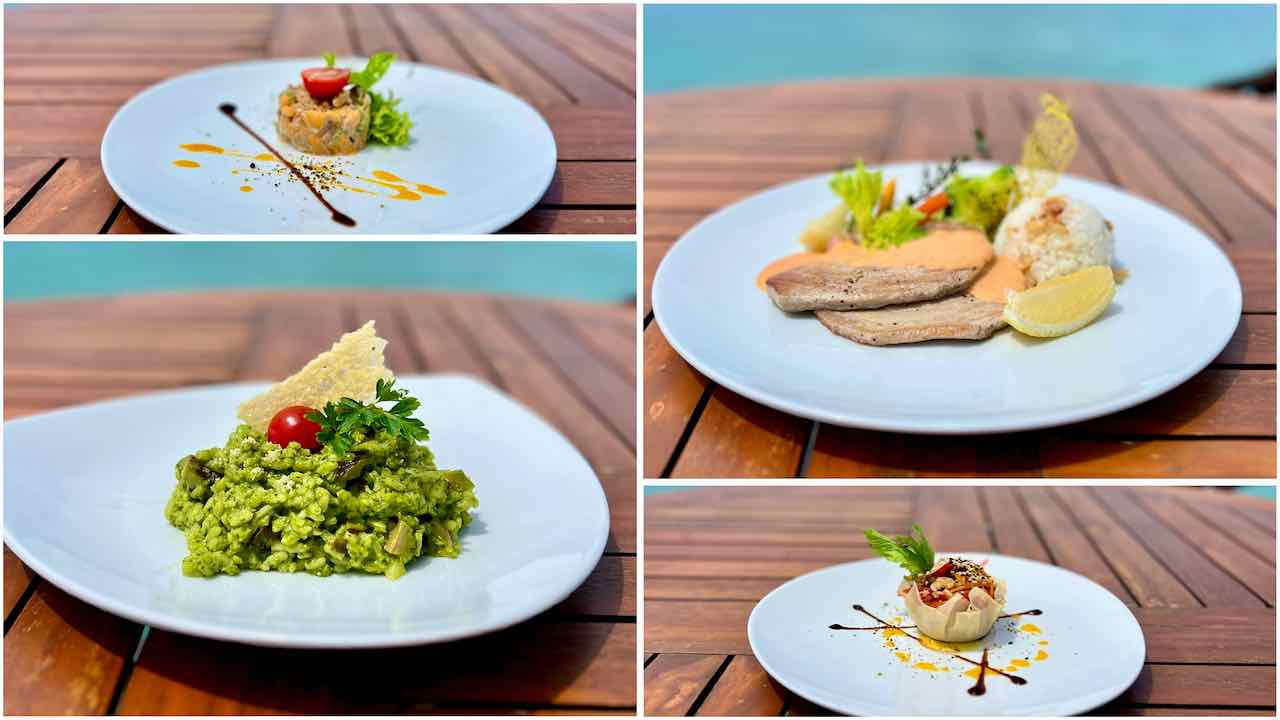 Adaaran Prestige Water Villas Meedhupparu Maldives Malediven Reisetipps Restaurant Food